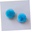 Veemoon 6pairs Plush Ball Earrings for Boy Girl Pom Pom Non-Piercing Jewelry for Girls Adorable Fur Design for Dress-up and Play view 2