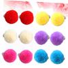 Veemoon 6pairs Plush Ball Earrings for Boy Girl Pom Pom Non-Piercing Jewelry for Girls Adorable Fur Design for Dress-up and Play view 4