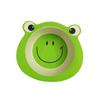 Ciieeo Dinnerware Bamboo Fiber Bowls Plates in Frog Theme Unbreakable Boys and Girls-friendly for Toddlers Babies and Boys and Girls view 1