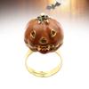 FELTECHELECTR Halloween Pumpkin Rings Adjustable Fashion Rings Daily Use Party Supplies for Kids Adults Style view 4