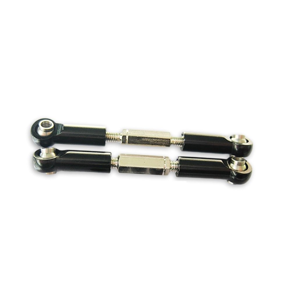 Compatible with Hobbico for Dromida 1/18 RC Car Aluminum Alloy Front Rear Servo Link Upgrade Parts Enhanced Control and Stability RC Tie Link Rods(Black)