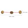 CORHAD Brass Coin Divination Set Chinese Culture Ancient Coins Feng Shui Decorations for view 2