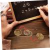 CORHAD Brass Coin Divination Set Chinese Culture Ancient Coins Feng Shui Decorations for view 4