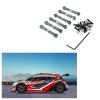 Compatible with Wltoys A949 1/18 RC Car Upgrade Part 6pcs Aluminum Alloy Wheelbase Rc Steering Link Rod Set RC Tie Link Rods(Gray) view 3