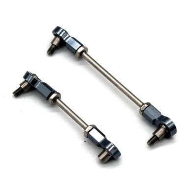 Compatible with Wltoys 284131 K969 K979 K989 K999 P929 P939 1/28 RC Car Upgrade Parts Metal Steering Link Rod Servo Rod Set RC Tie Link Rods