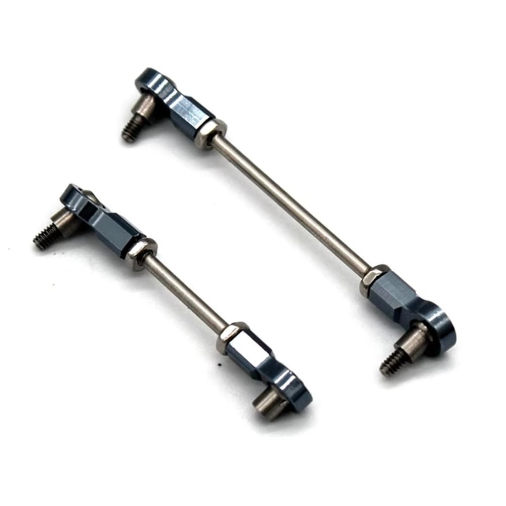 Compatible with Wltoys 284131 K969 K979 K989 K999 P929 P939 1/28 RC Car Upgrade Parts Metal Steering Link Rod Servo Rod Set RC Tie Link Rods