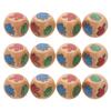 Abaodam 12pcs Wooden Finger Guessing Dice Interactive Rock Scissors Game for Family Gatherings Bars and Parties Fun Game Props for All Ages view 1