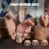 Abaodam 12pcs Wooden Finger Guessing Dice Interactive Rock Scissors Game for Family Gatherings Bars and Parties Fun Game Props for All Ages view 3