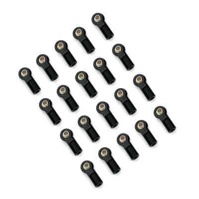 Compatible with AXIAL for SCX10 for Traxxas for Trx4 D90 for Tamiya CC01 1/10 RC Car Crawler 20Pcs M3 Tie Rod End Ball Joint Link Ball Head RC Tie Link Rods