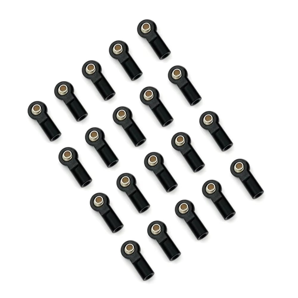 Compatible with AXIAL for SCX10 for Traxxas for Trx4 D90 for Tamiya CC01 1/10 RC Car Crawler 20Pcs M3 Tie Rod End Ball Joint Link Ball Head RC Tie Link Rods
