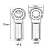 Compatible with AXIAL for SCX10 for Traxxas for Trx4 D90 for Tamiya CC01 1/10 RC Car Crawler 20Pcs M3 Tie Rod End Ball Joint Link Ball Head RC Tie Link Rods view 3