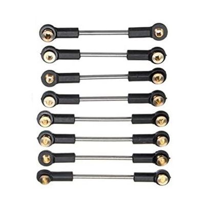 Compatible with WPL C14 C24 1/16 RC Car Parts Upgrade Replacement Part Metal Suspension Toe Link Tie Rod Set RC Tie Link Rods