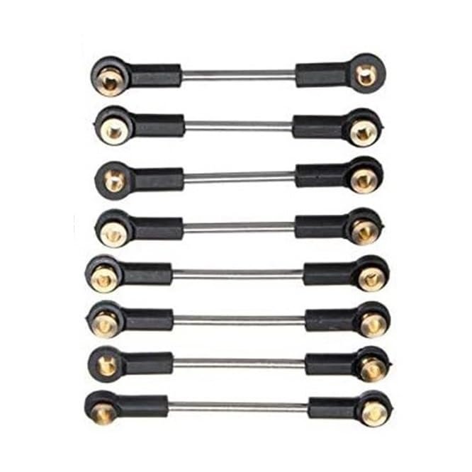 Compatible with WPL C14 C24 1/16 RC Car Parts Upgrade Replacement Part Metal Suspension Toe Link Tie Rod Set RC Tie Link Rods