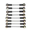 Compatible with WPL C14 C24 1/16 RC Car Parts Upgrade Replacement Part Metal Suspension Toe Link Tie Rod Set RC Tie Link Rods view 1
