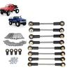 Compatible with WPL C14 C24 1/16 RC Car Parts Upgrade Replacement Part Metal Suspension Toe Link Tie Rod Set RC Tie Link Rods view 4