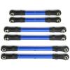 Compatible with Trxs for Slash for Hoss for Rustler for Stampede 4x4 1/10 RC Car Turnbuckles Pull Rod Link Rod Steering Rod Upgrade Parts RC Tie Link Rods(Blue) view 1