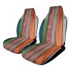 LMHLDSC Car Seat Covers Full Wrap Protection Seat Cushion Cover Colorful Wooden Board Anti-Slip Car Seat Protector Fits Most Cars view 1