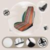 LMHLDSC Car Seat Covers Full Wrap Protection Seat Cushion Cover Colorful Wooden Board Anti-Slip Car Seat Protector Fits Most Cars view 3