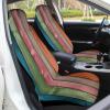 LMHLDSC Car Seat Covers Full Wrap Protection Seat Cushion Cover Colorful Wooden Board Anti-Slip Car Seat Protector Fits Most Cars view 4