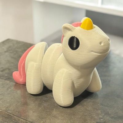 Articulated Unicorn | Home Dcor and Office Desk Toys | Autism, ADHD, Sensory | 3D Printed Gift