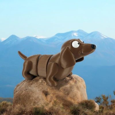 Articulated Dachshund | Home Dcor and Office Desk Toys | Autism, ADHD, Sensory | 3D Printed Gift