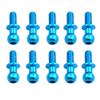 10Pcs M3 Metal Hex Ball Head Screws for Tamiya TT01 TT02 Sakura D5 1/10 RC Drift Car Spare Parts Universal,Blue view 1