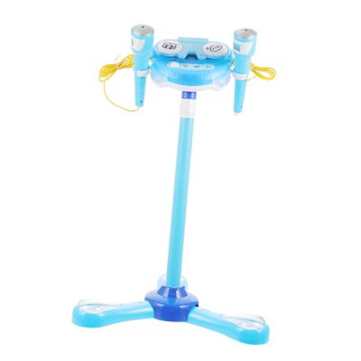 FOYTOKI Adjustable Boy Girl Toy Early Childhood Education Singing Plaything for Boys and Girls Connects to Smartphones Dual Microphone