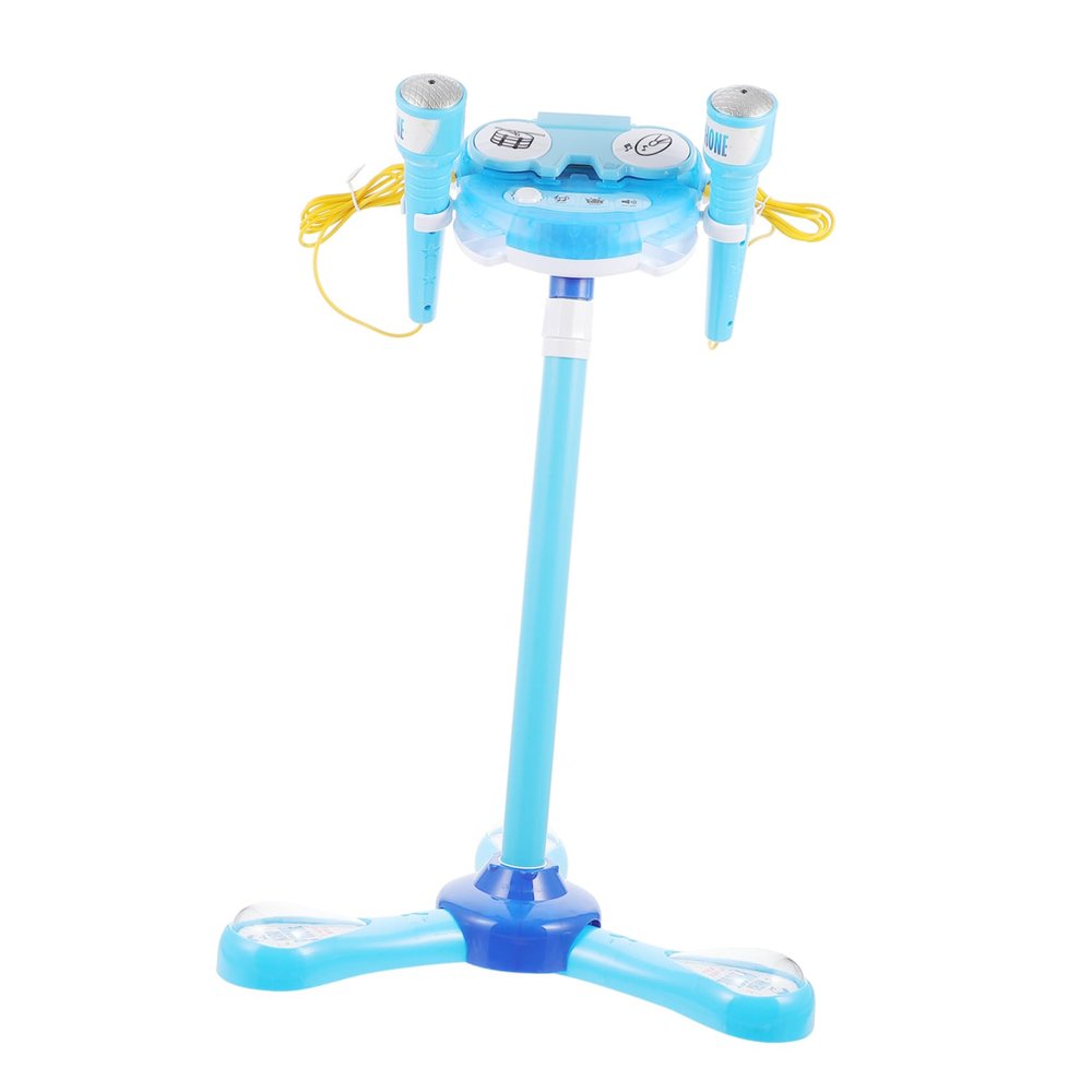 FOYTOKI Adjustable Boy Girl Toy Early Childhood Education Singing Plaything for Boys and Girls Connects to Smartphones Dual Microphone