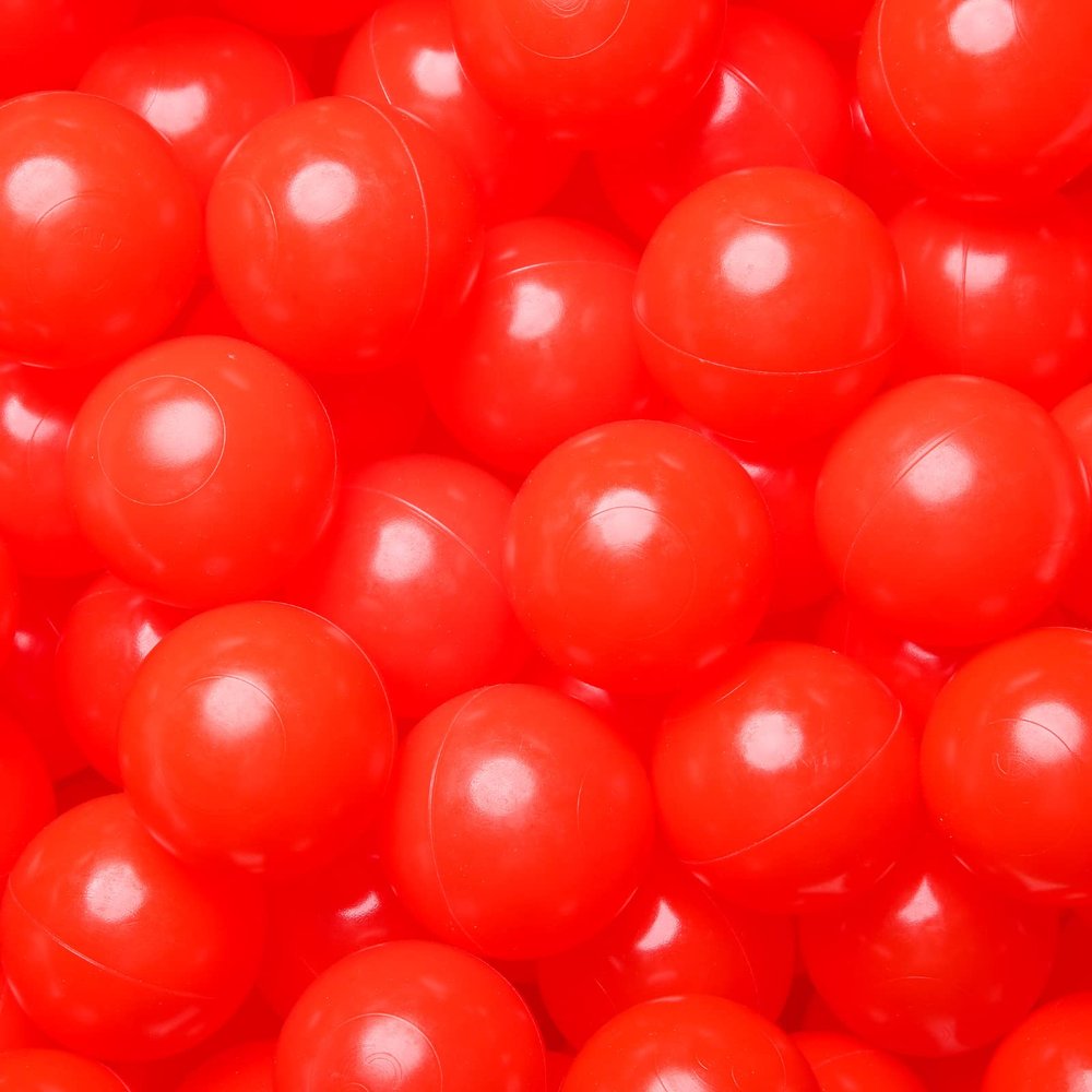 Larger Plastic Balls for Ball Pit, Play Pin Balls for Toddlers Kid Ball Pits & Accessories for Bounce House,2.76 inches,100 pcs100 Pieces, Red