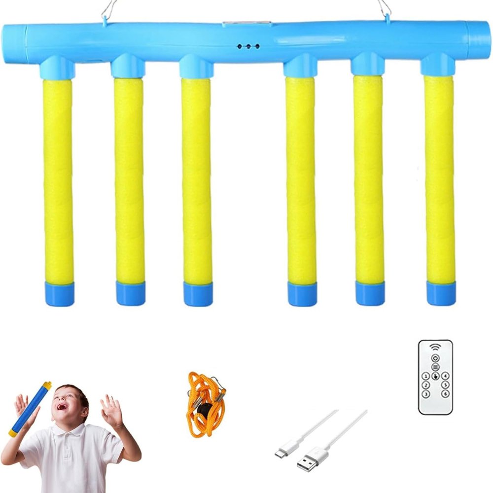 jiwseni Catch The Stick, Drop Sticks, Reflex Challenge, Adjustable Speed Hand Eye Coordination Training (1/Set-Yellow)