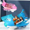 FOYTOKI Singing Moving Airplane Toy for Boys and Girls Interactive Educational Model Lights Toddlers' Baby Toy view 3
