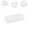 Luwecf Acrylic Chip Case Holds 100 Chip with Cover Display Cabinet Holder Transparent for Gaming Accessories Family Parties view 3