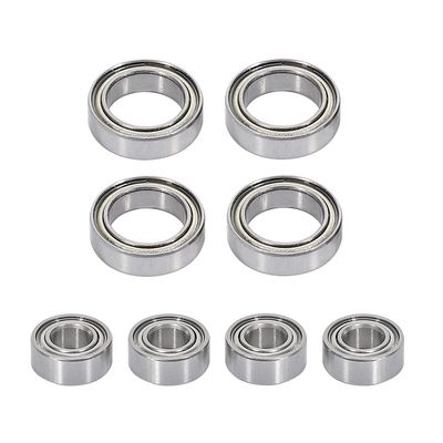 8Pcs Ball Bearing Set for SG1603 SG1604 SG 1603 UDIRC UD1601 UD1602 UD1603 UD1604 1/16 RC Car Spare Parts Accessories