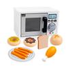 Totority 11pcs Boy Girl Cooking Microwave Oven Toy Set Interactive Play Kitchen Accessories for Boys and Girls Safe Material for Pretend Play and Parent-boy Girl Interaction view 1