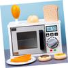 Totority 11pcs Boy Girl Cooking Microwave Oven Toy Set Interactive Play Kitchen Accessories for Boys and Girls Safe Material for Pretend Play and Parent-boy Girl Interaction view 2