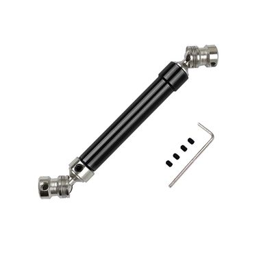 1 PCS Metal Universal Drive Shaft Joint CVD 112-152mm Drive Shaft for AXIAL SCX10 AX10 D90 RC4WD TF2 HSP 1/10(Black)