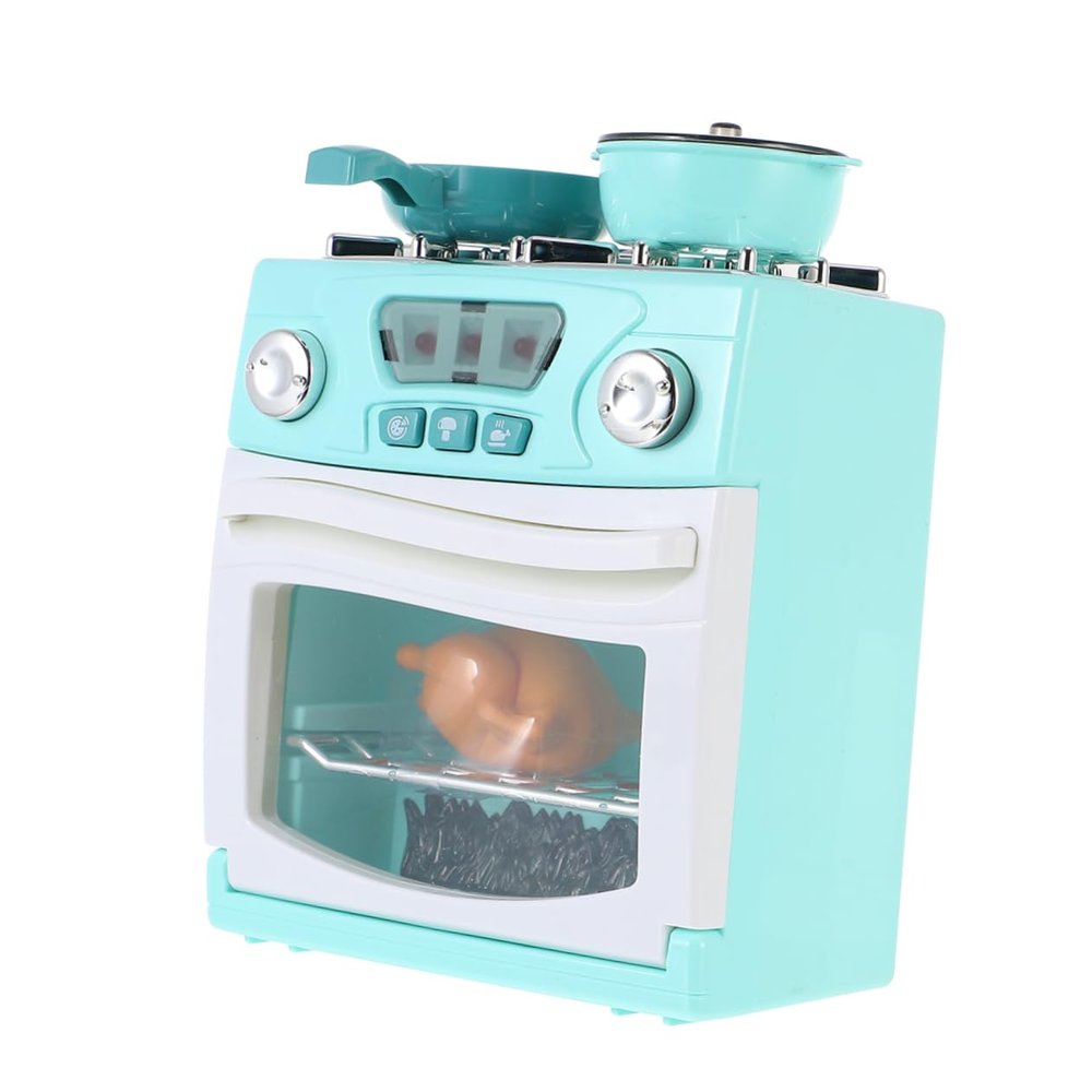 Hemoton Stove Oven Shape Creative Educational Interactive Kitchen for Realistic Cooking Experience with Light and Sound Effects Pretend Play