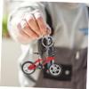 FELTECHELECTR 4pcs Alloy Bike Model Keychain Vintage Bicycle Model Bicycle for Friends view 4