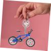 BRIGHTFUFU 4pcs Alloy Mountain Bike Model Keychain Diy Bicycle Model Toys Bike Pendant for Keyring Decorative Ornament view 3