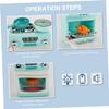 ORFOFE Simulated Kitchen Stove Oven Toy Lights and Sound Effects Creative Educational Plaything for Safe Material for Role Play and Learning view 3