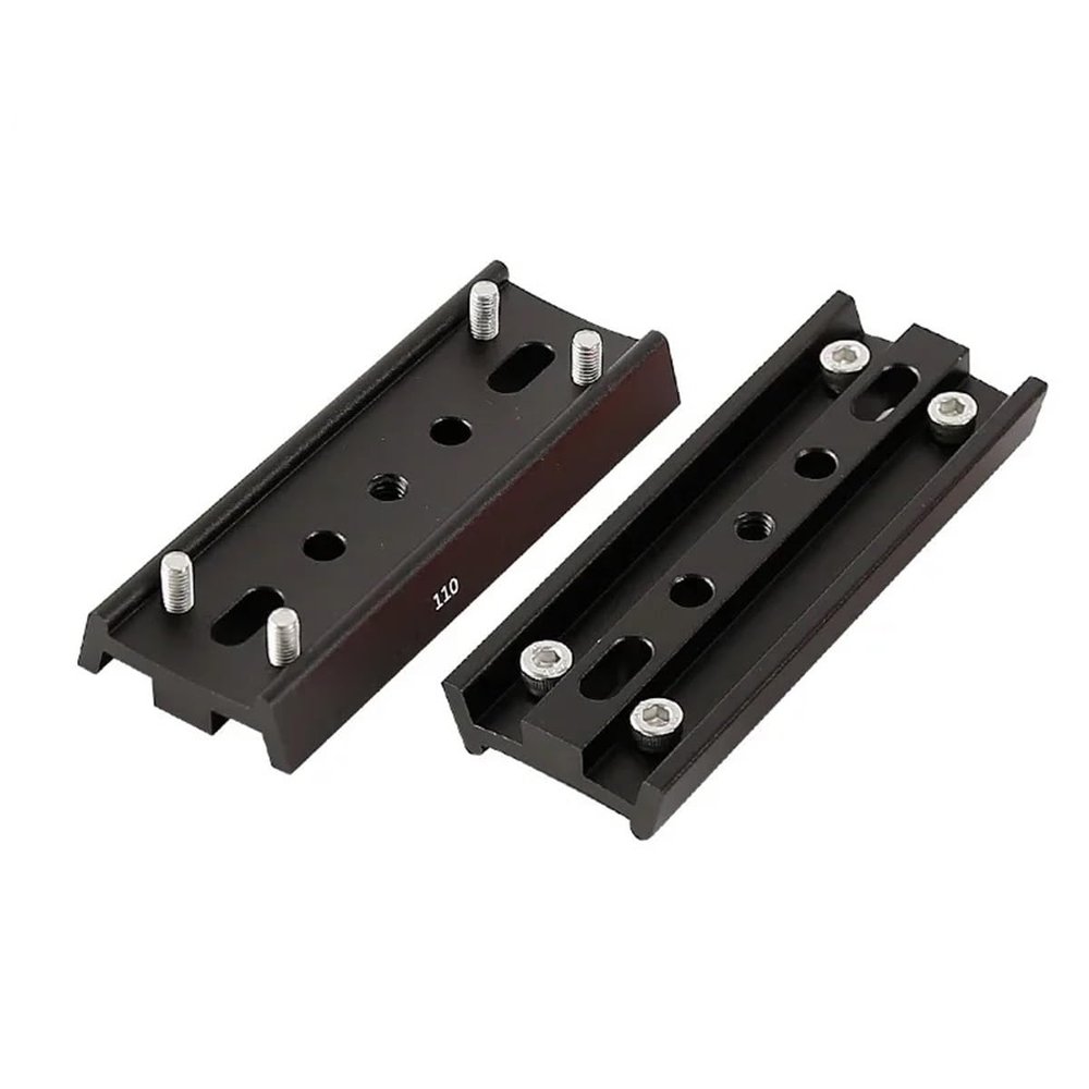 110mm Four Screw Holes Dovetail Mounting Plate Astronomical Telescope Accessories(110mm XY240524 Black)