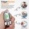 Atomic Bomb Fidget Spinner Toy, Glow in The Dark Desk Toy Decor, Metal EDC Fingertip Gyro, Stress Relief Gadget for Office Classroom, Novelty Gifts for Adults Dad Teens Men (with Carrying Case) view 2