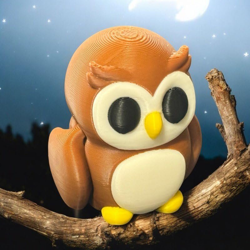 Articulated Owl | Home Dcor and Office Desk Toys | Autism, ADHD, Sensory | 3D Printed Gift