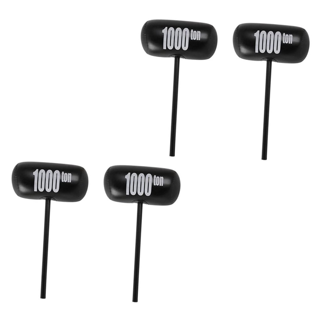 FELTECHELECTR 4pcs Inflatable Hammers Toys for Party Games Creative Mallet Props for Boys and Girls Indoor and Outdoor Activities Safe and Fun for Birthdays and Celebrations