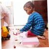 KOMBIUDA 1set DIY Sand for Boys and Girls Creative Sand Painting Board for Toddlers Develop Fine Motor Skills Coordination Patience Fun Early Learning Activity Soft Pink view 4
