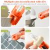 2 Pack Cup Lid Cleaning Brush,3 in 1 Cup Lid Cleaning Brush for Tumblers Cups Bottle (red) view 3