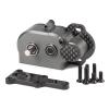LCG Transmission NOD Tiny Gearbox with Adapter Plate for Straight Axle Axial AR44 AR45 AR60 Enduro Vanquish F9 F10 (Gray) view 1