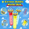 24 Pcs Cartoon Toy Bubble Wands Blue Sky White Clouds and Cow Print Mini Bubble Party Favor for Kids Toddlers Birthday Goody Bag Stuffer Filler Classroom Reward Gifts(Red, Yellow, Blue) view 2