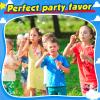24 Pcs Cartoon Toy Bubble Wands Blue Sky White Clouds and Cow Print Mini Bubble Party Favor for Kids Toddlers Birthday Goody Bag Stuffer Filler Classroom Reward Gifts(Red, Yellow, Blue) view 4