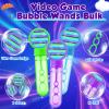 Rotatingpals 24 Pcs Video Game Bubble Wands Mini Gaming Bubble Toys for Kids Toddlers Video Game Party Christmas Birthday Gifts Filler Goodie Bag Stuffer (Purple, Blue, Green) view 2